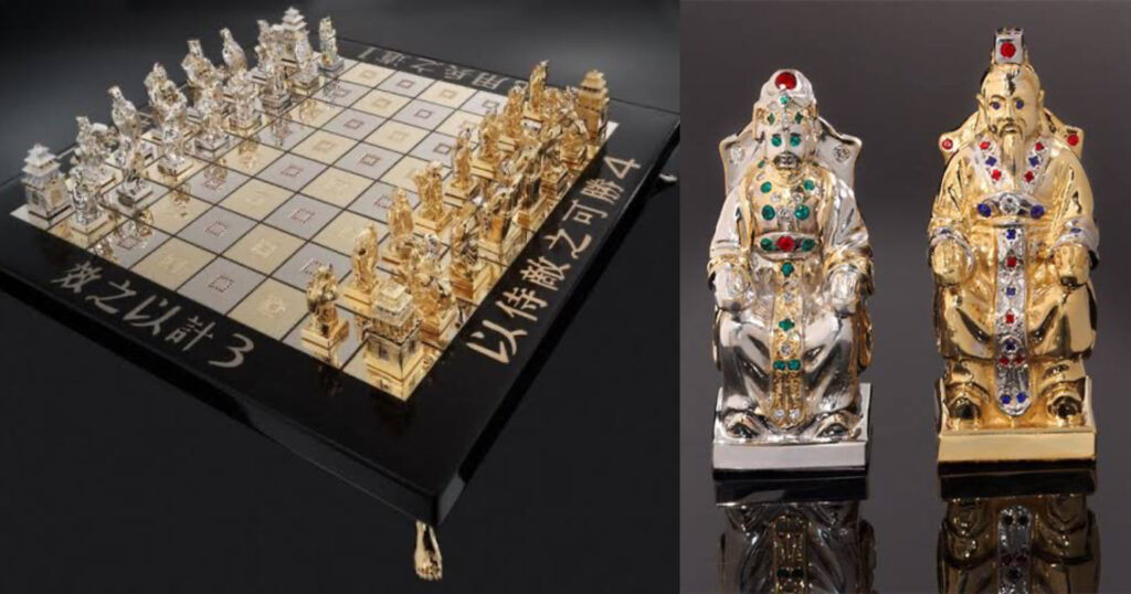 El ajedrez más caro del mundo: oro y diamantes por doquier