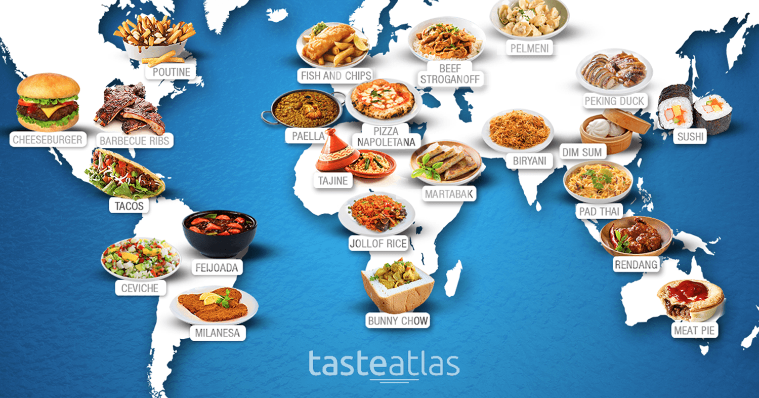 Taste Atlas te muestra los platillos del mundo y como prepararlos