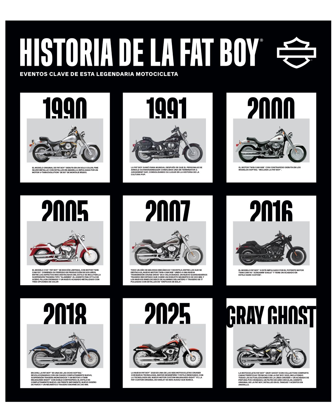 Harley-Davidson Fat Boy Gray Ghost Icon Collection